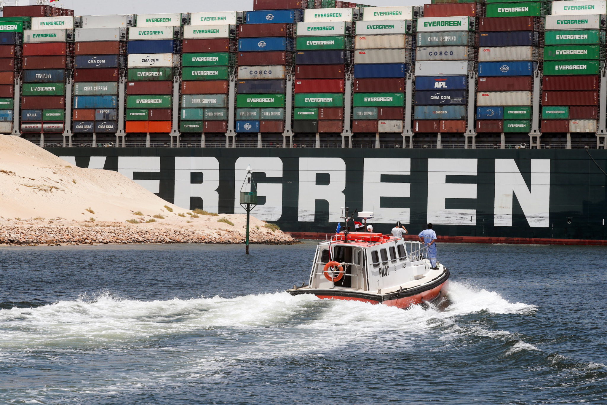 Maersk Sues Evergreen Over Suez Canal Grounding