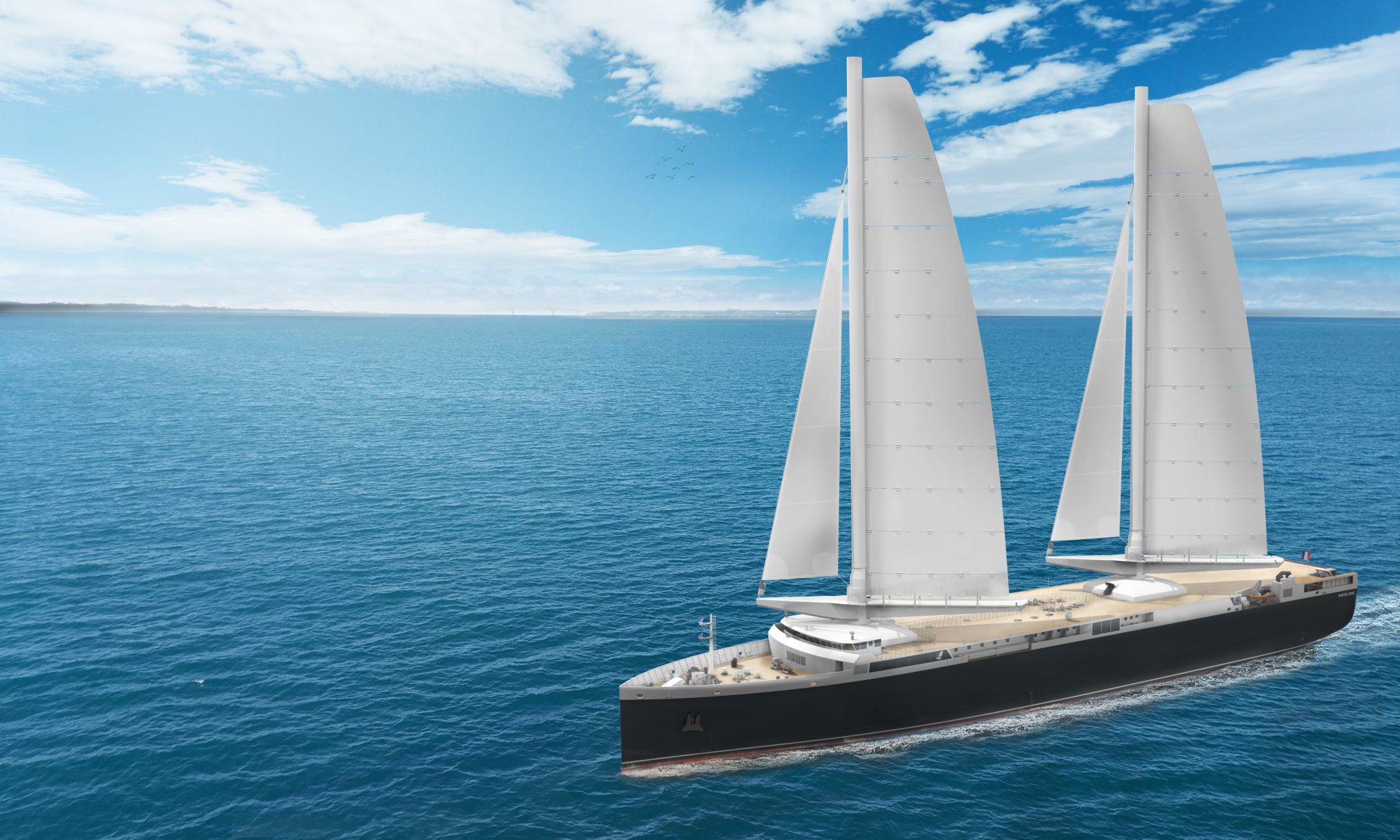 NEOLINE’s Sail-Powered Ro-Ro Moves to Construction