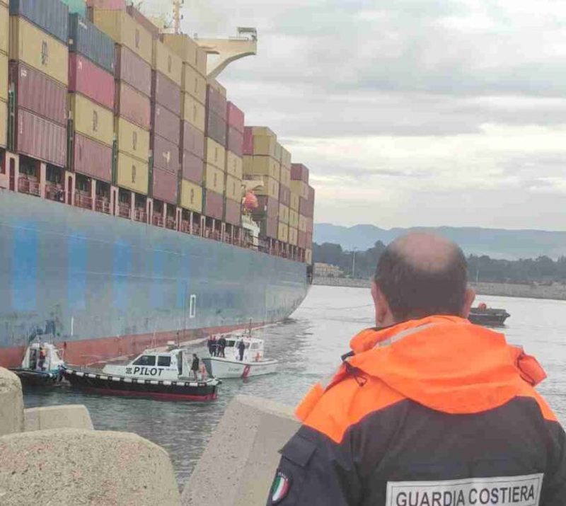 MSC Containership Grounds on Italian Breakwater